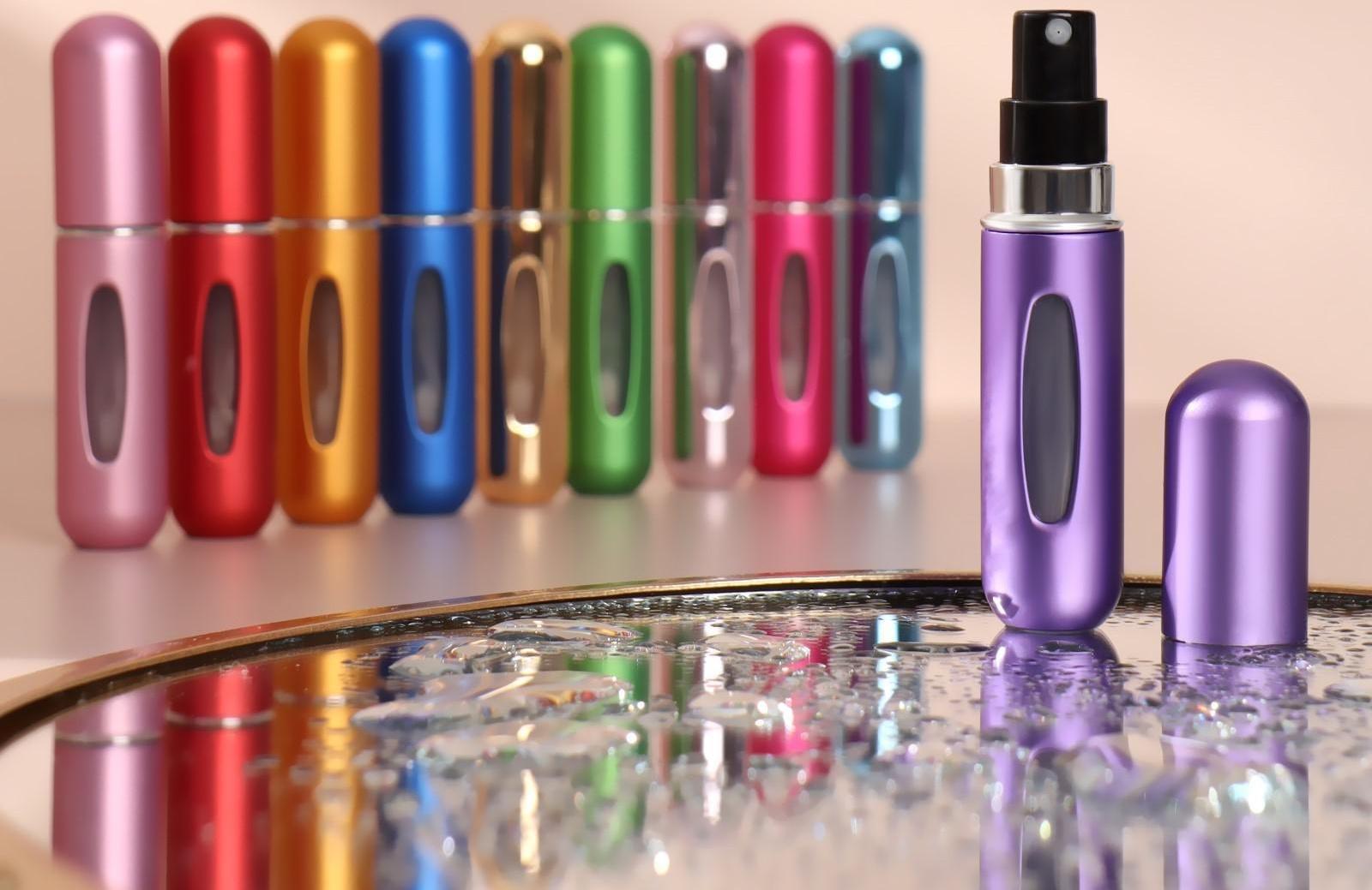 Атомайзер для парфюма, с распылителем, 5 мл, цвет МИКС