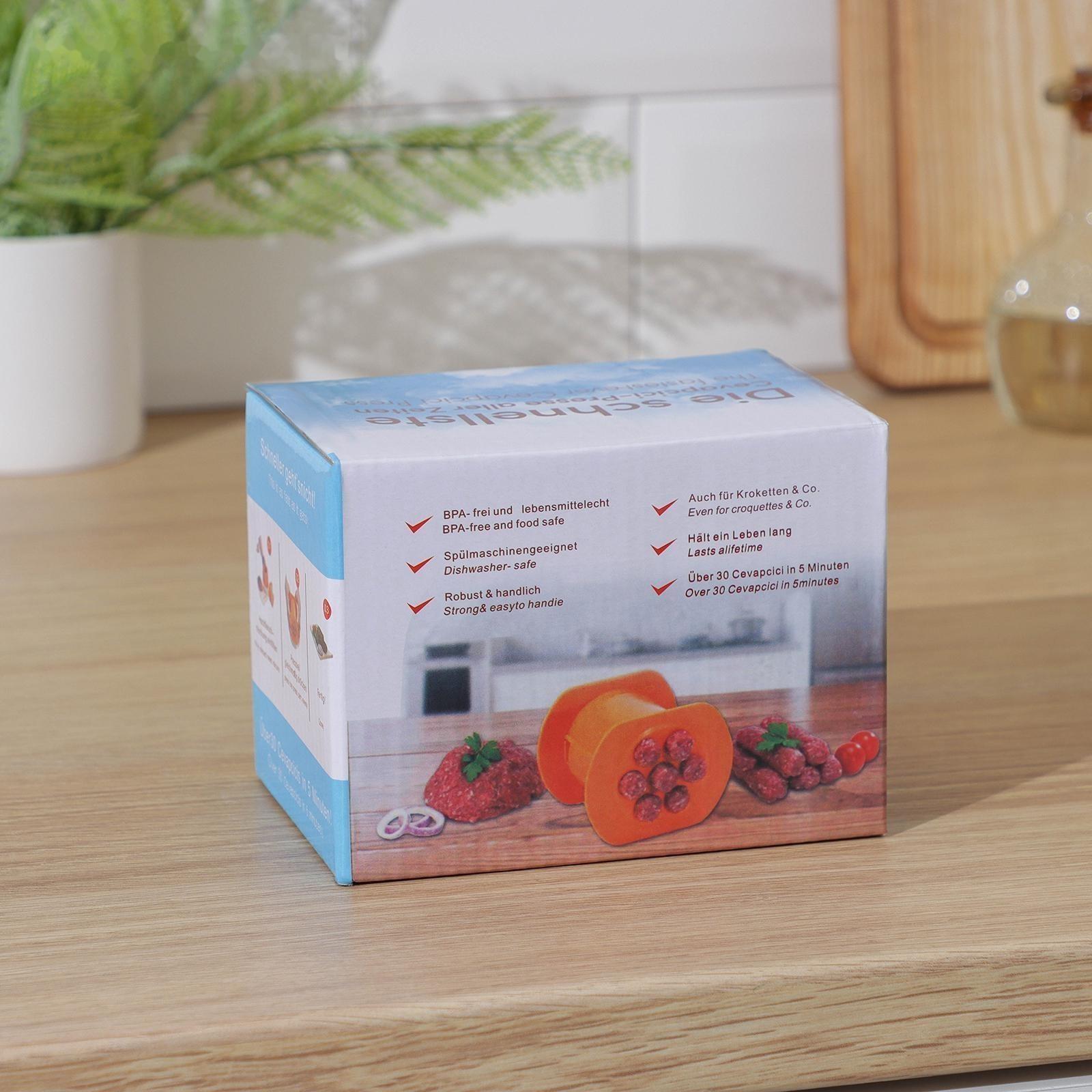 Пресс для сосисок «Лего», 12×9×8 см, диаметр формы 7,2 см, диаметр ячейки 1,8 см, цвет МИКС