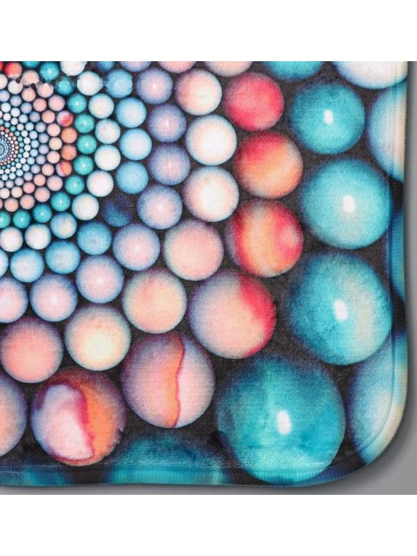 Набор ковриков для ванной и туалета Доляна «Каменные завитки», 3 шт: 35×39, 40×50, 45×75 см