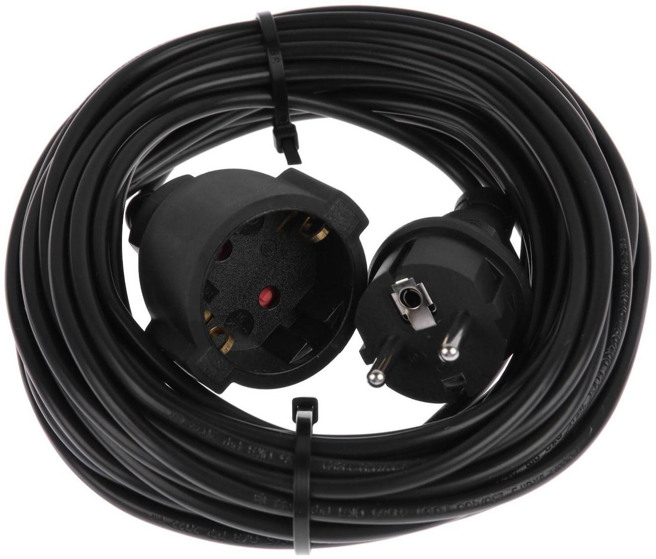 Удлинитель в бухте 1 розетка, 10 м, 10 А, ПВС 3х0.75 мм2, IP44, с з/к, IP20