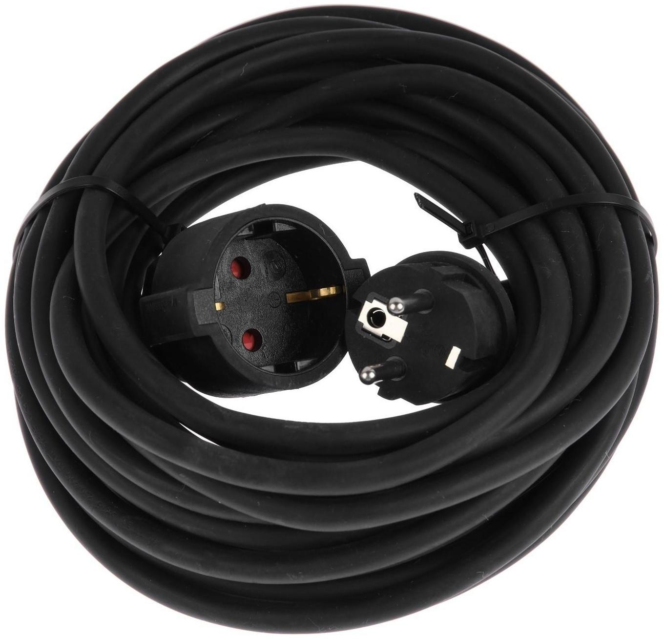 Удлинитель морозостойкий 1 розетка, 10 м, 16 А, КГ 3х1.5 мм2, с з/к, IP20