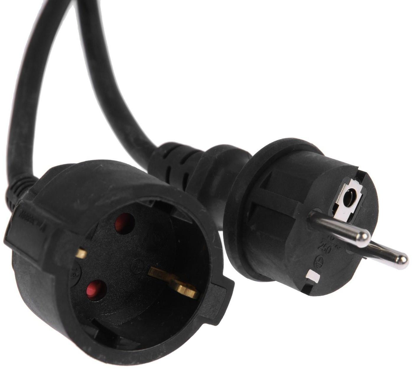 Удлинитель морозостойкий 1 розетка, 10 м, 16 А, КГ 3х1.5 мм2, с з/к, IP20