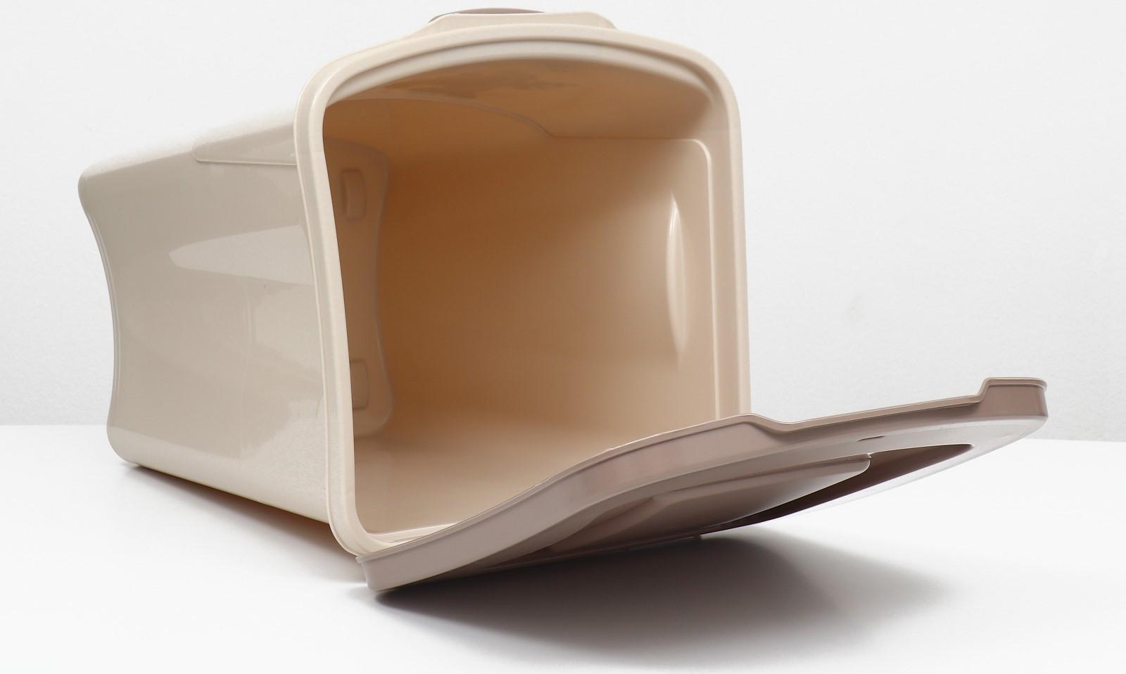 Контейнер для корма, 36 л, бежевый