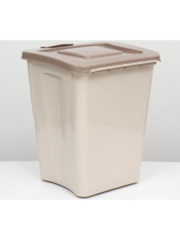 Контейнер для корма, 36 л, бежевый