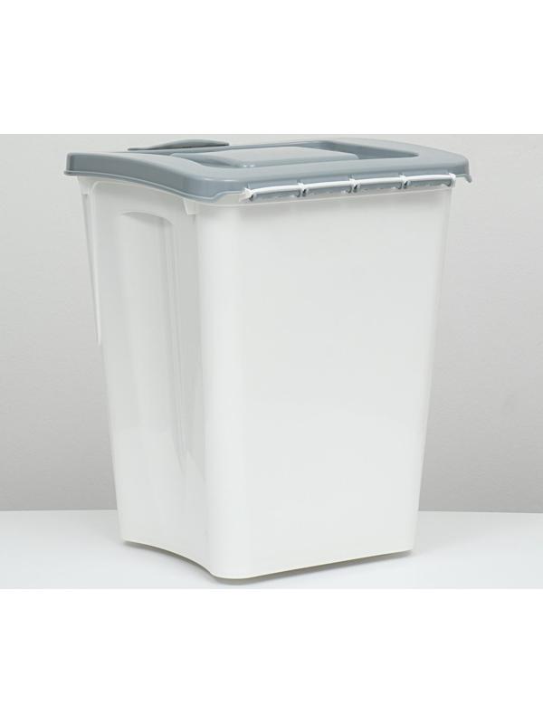 Контейнер для корма, 36 л, серый