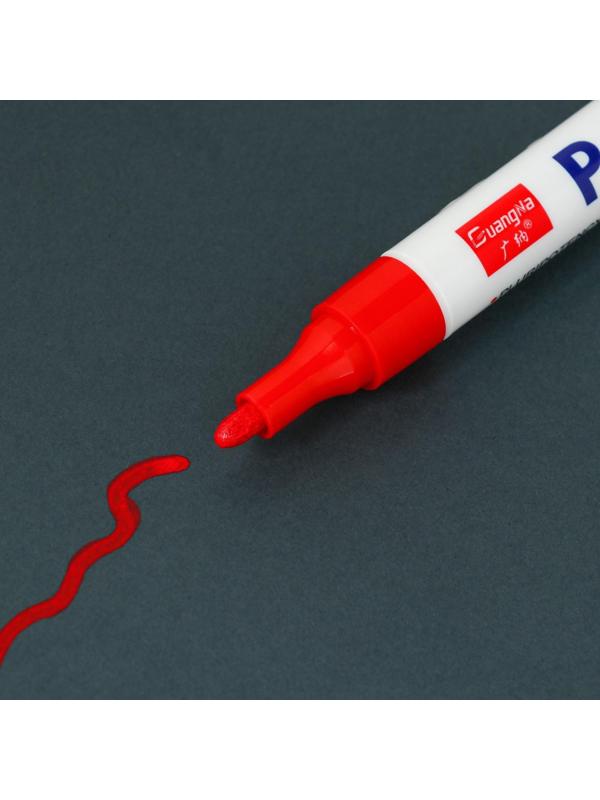 Маркер-краска для шин водонепроницаемая на маслянной основе, красный