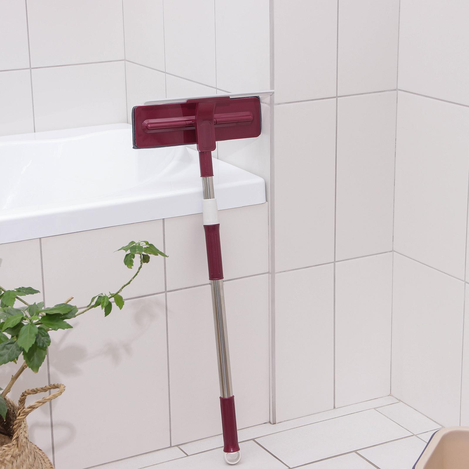 Окномойка с насадкой из микрофибры Доляна, стальная телескопическая ручка, 27×8×73(114) см, цвет МИКС