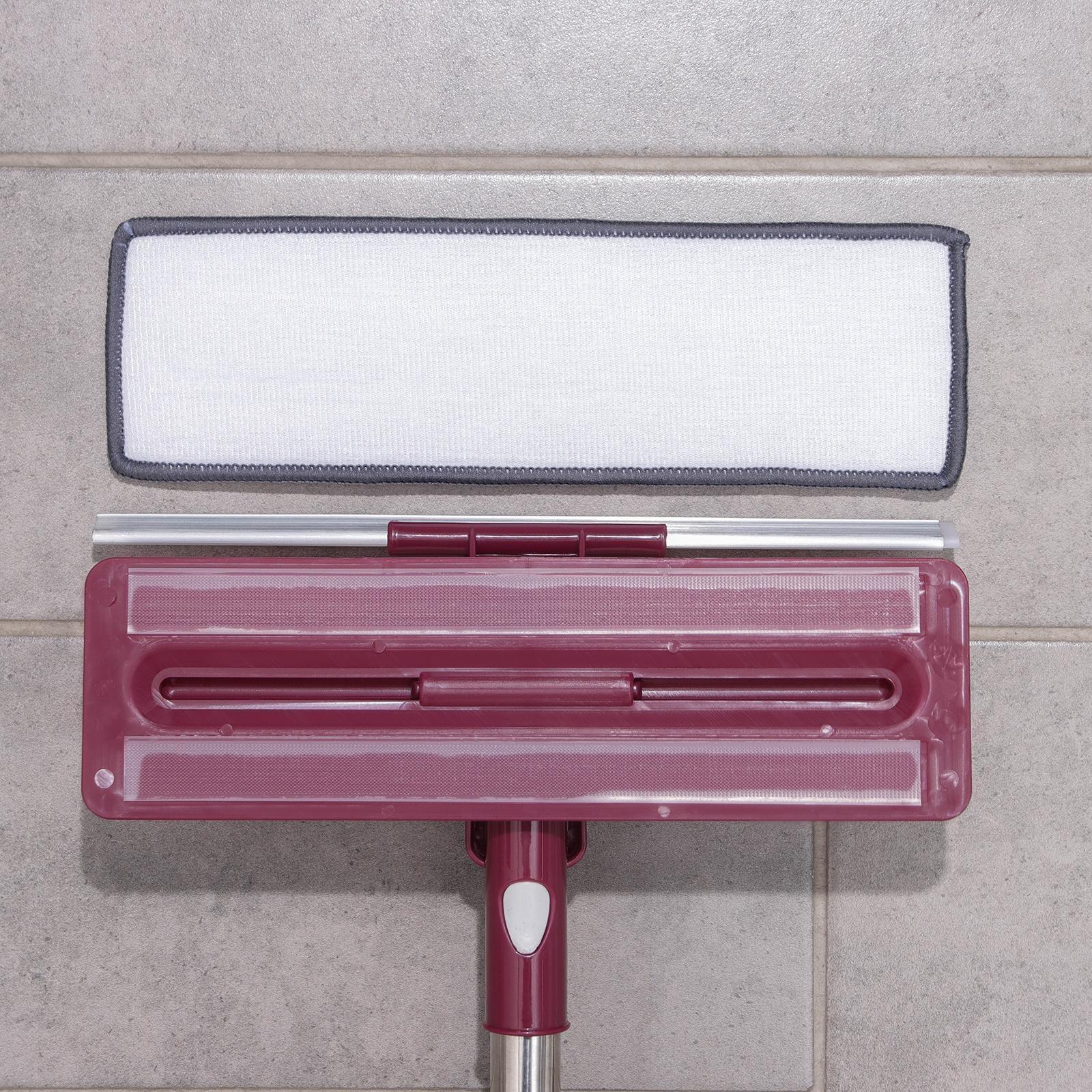 Окномойка с насадкой из микрофибры Доляна, стальная телескопическая ручка, 27×8×73(114) см, цвет МИКС