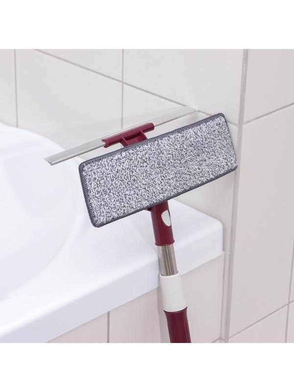 Окномойка с насадкой из микрофибры Доляна, стальная телескопическая ручка, 27×8×73(114) см, цвет МИКС