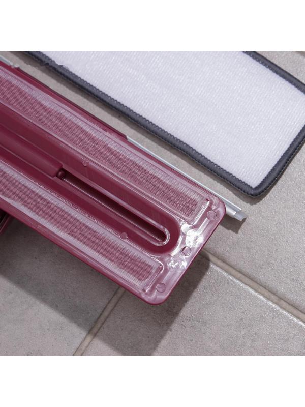 Окномойка с насадкой из микрофибры Доляна, стальная телескопическая ручка, 27×8×73(114) см, цвет МИКС