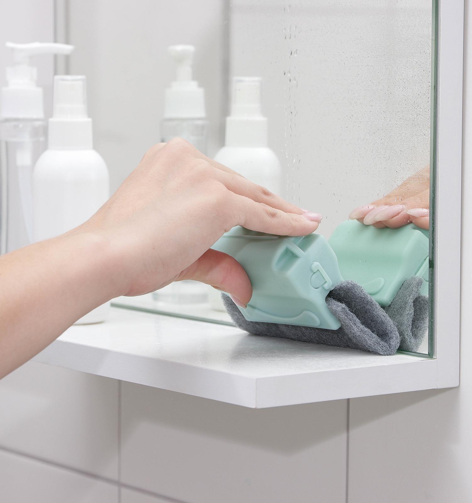 Щётка для оконных рам и труднодоступных мест, 2 насадки в комплекте