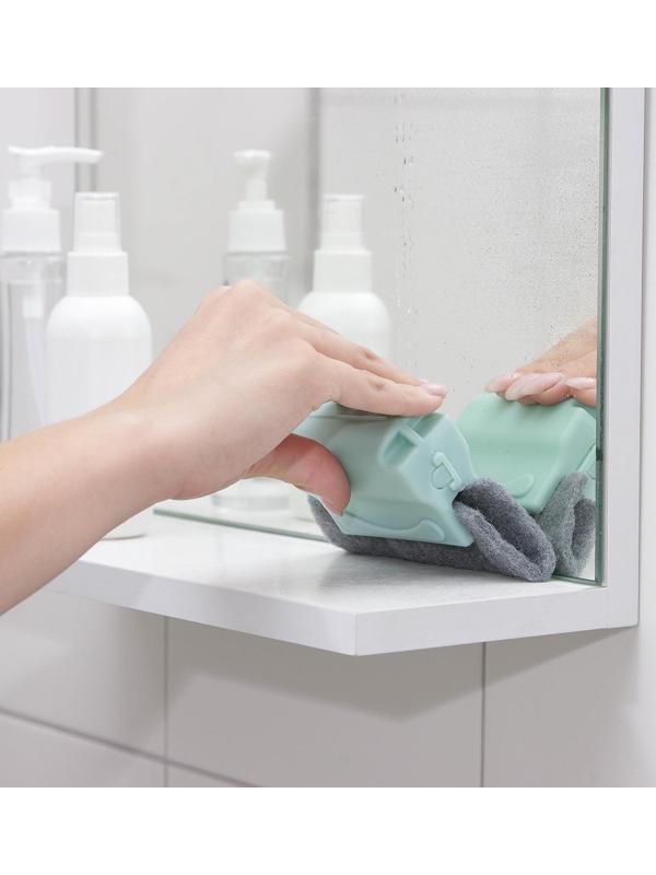 Щётка для оконных рам и труднодоступных мест, 2 насадки в комплекте