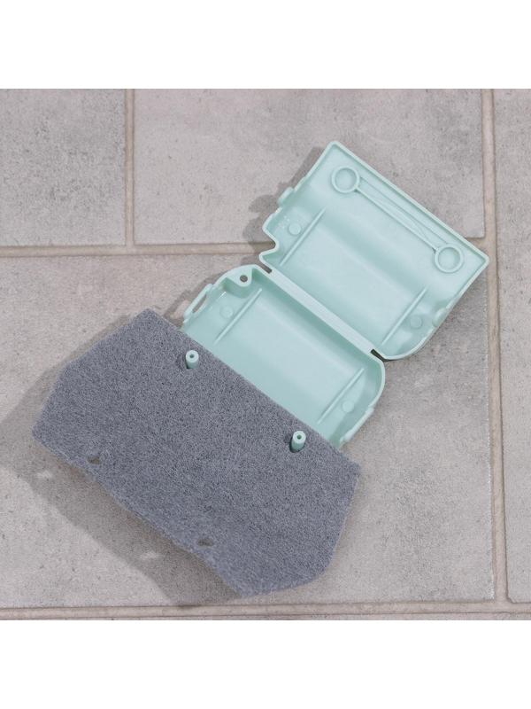 Щётка для оконных рам и труднодоступных мест, 2 насадки в комплекте