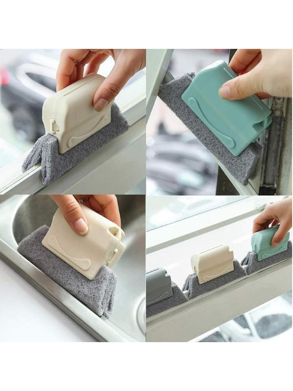 Щётка для оконных рам и труднодоступных мест, 2 насадки в комплекте