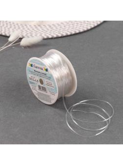 Шнур силиконовый, d = 1,5 мм, 50 м, цвет прозрачный, ECG-1.0