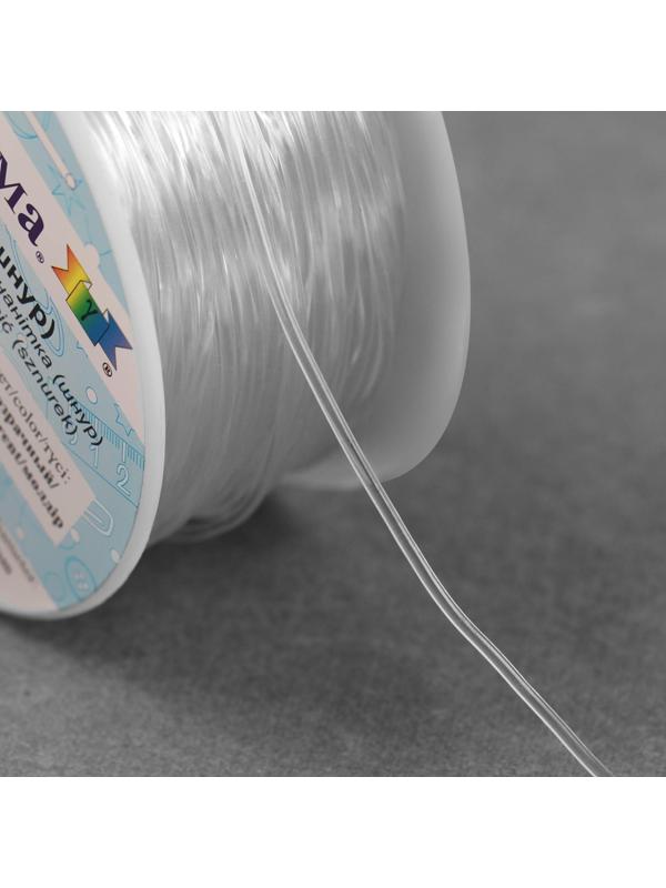 Шнур силиконовый, d = 1,5 мм, 50 м, цвет прозрачный, ECG-1.0