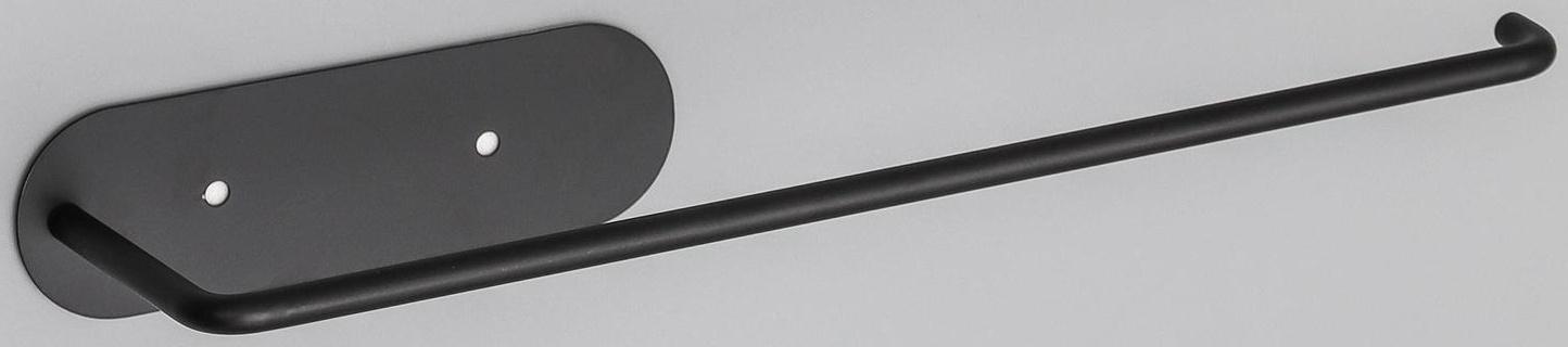 Держатель для бумажных полотенец подвесной Доляна 26×1,5×12 см, цвет чёрный