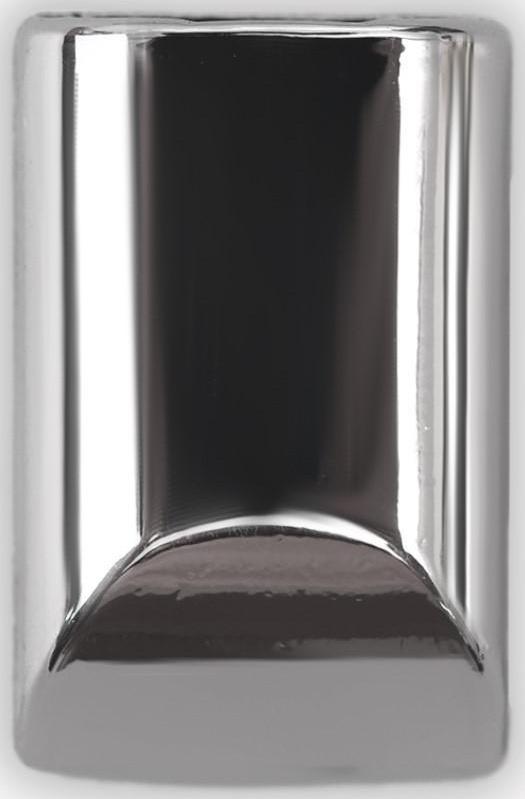 Наконечник для молнии, 1,6 × 1 см, цвет серебряный