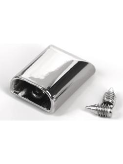 Наконечник для молнии, 1,6 × 1 см, цвет серебряный