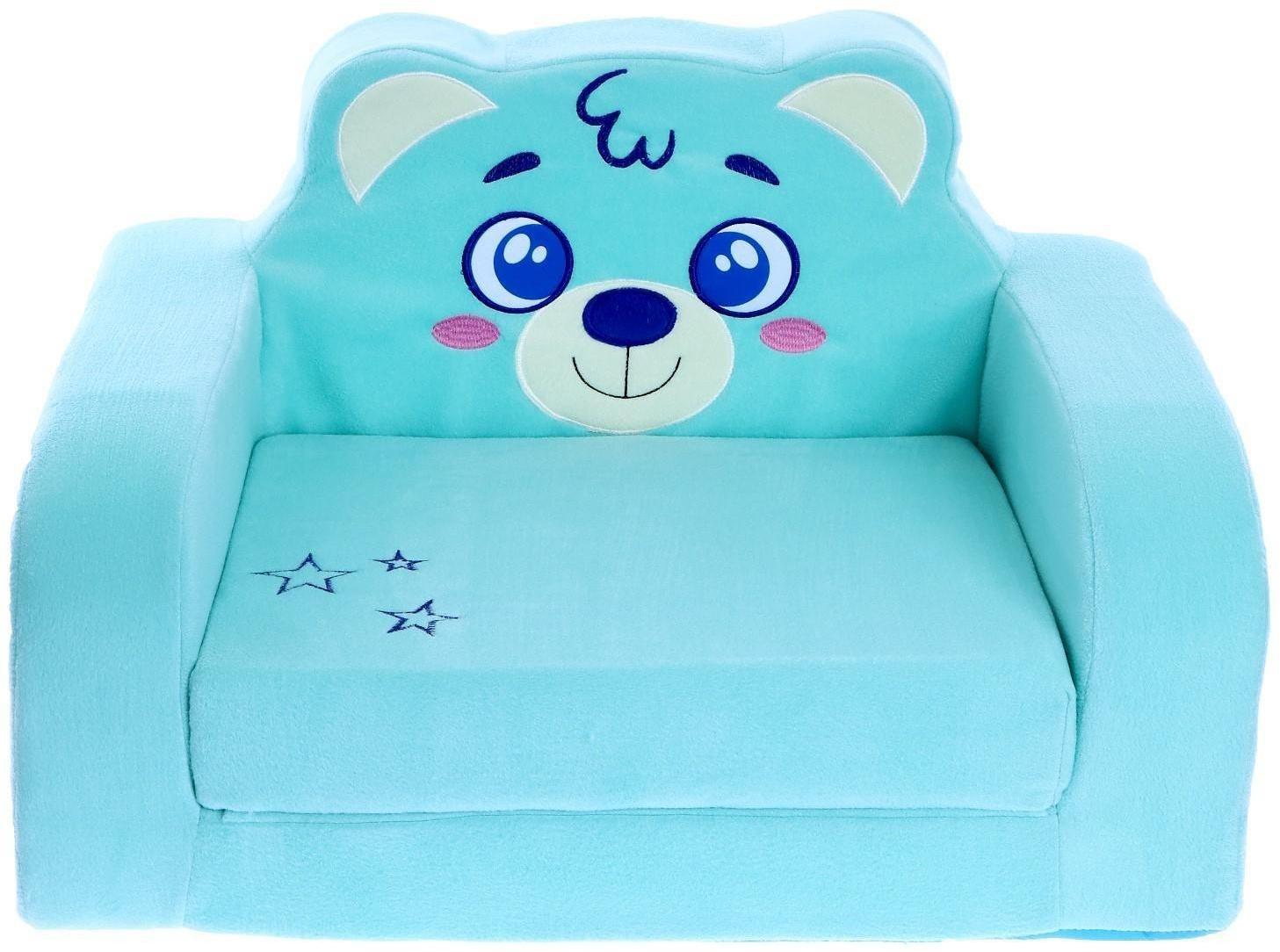 Мягкая игрушка-диван «Мишка», раскладной, МИКС