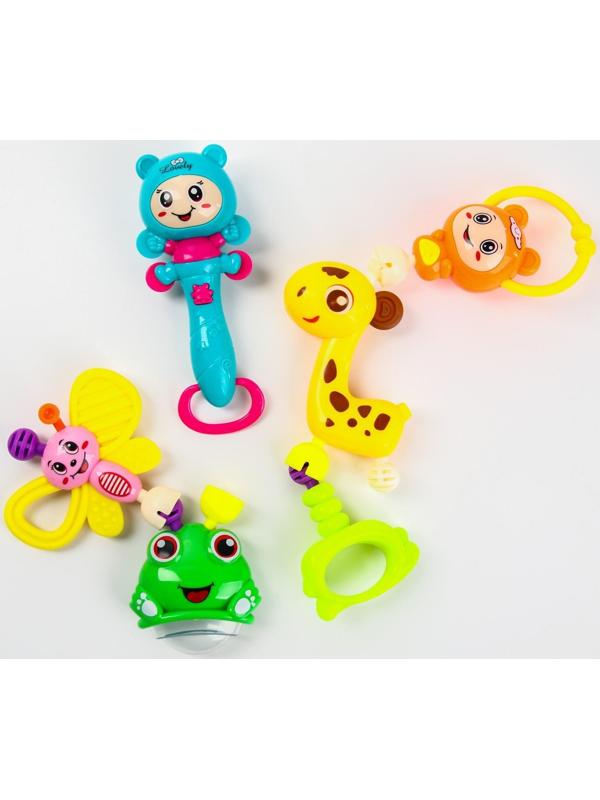 Набор погремушек «Собери меня», 6 шт, яркие цвета