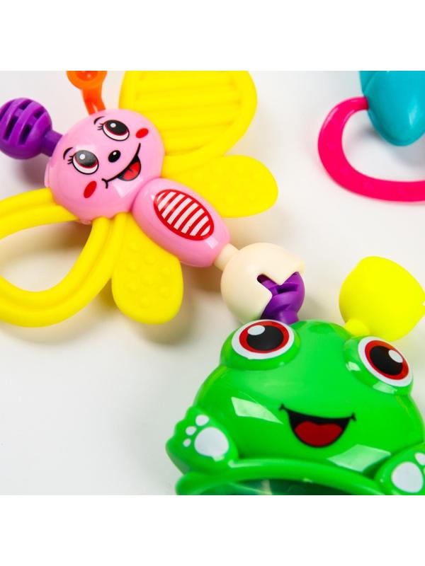 Набор погремушек «Собери меня», 6 шт, яркие цвета