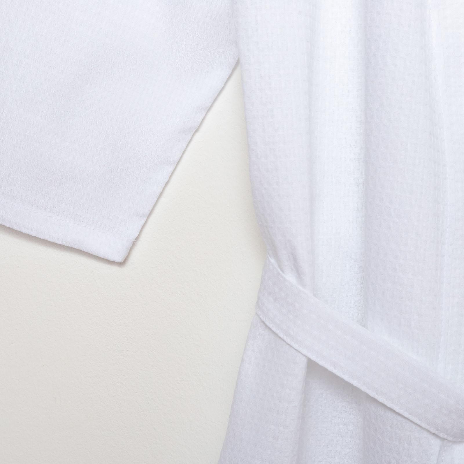 Халат вафельный мужской Экономь и Я рукав 3/4 цвет белый размер 58-60, 100% хлопок, 200 г/м2