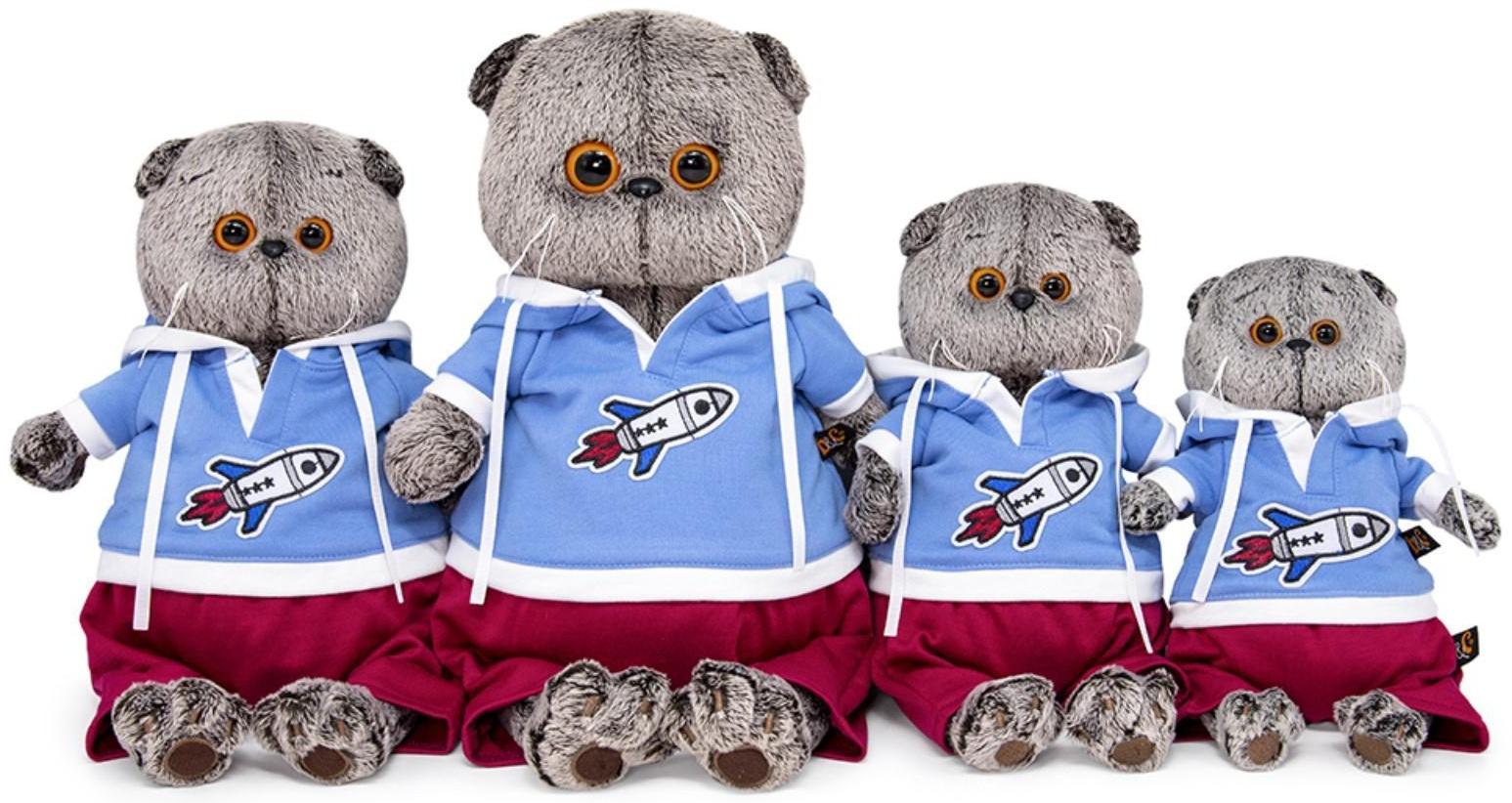 Мягкая игрушка «Басик в футболке с ракетой», 22 см