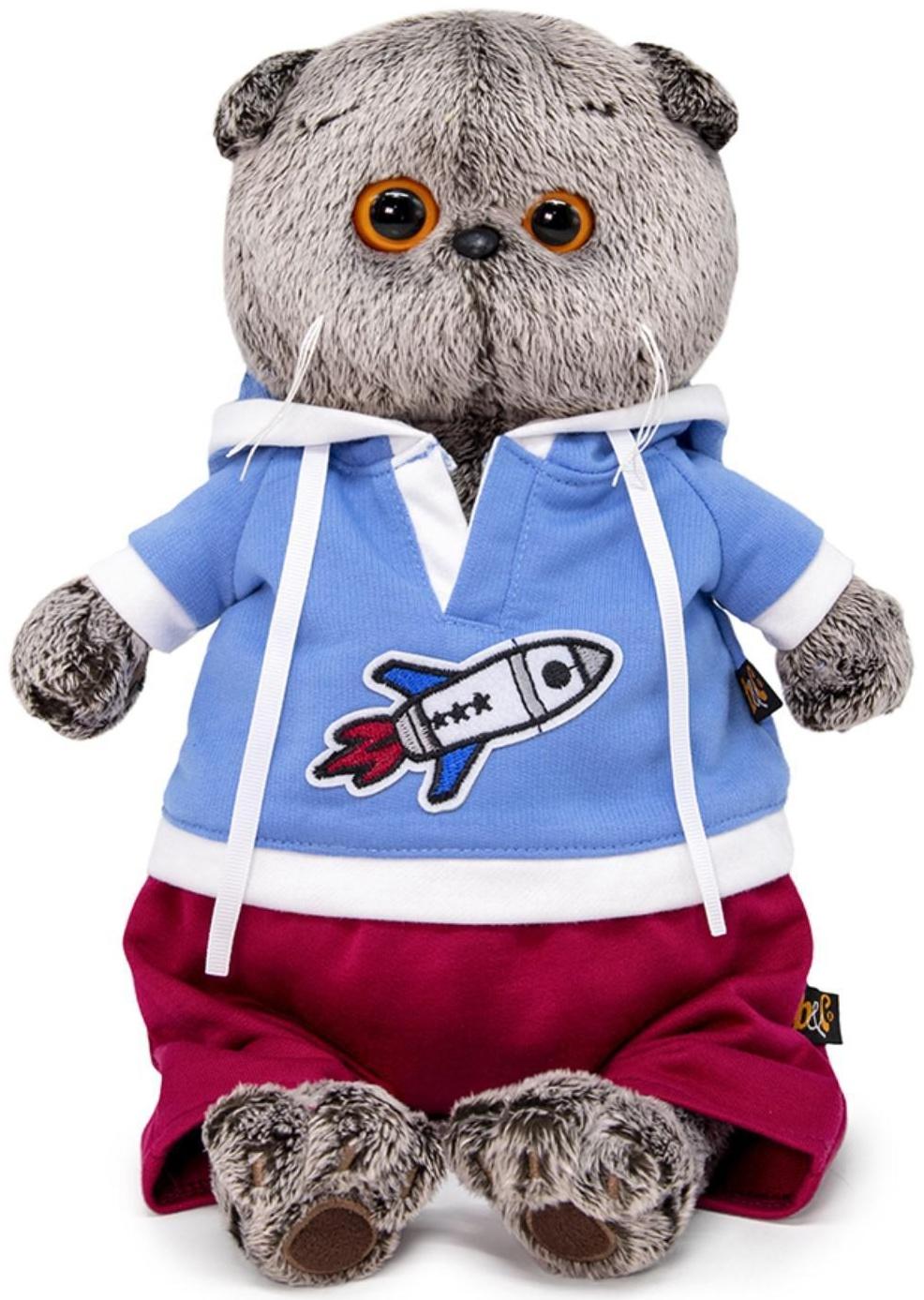 Мягкая игрушка «Басик в футболке с ракетой», 22 см