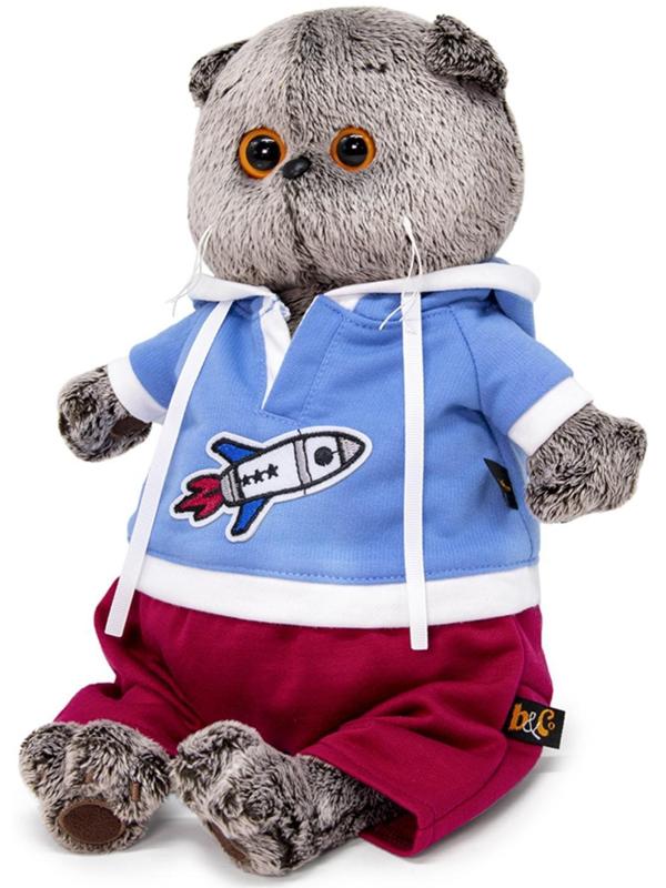 Мягкая игрушка «Басик в футболке с ракетой», 22 см