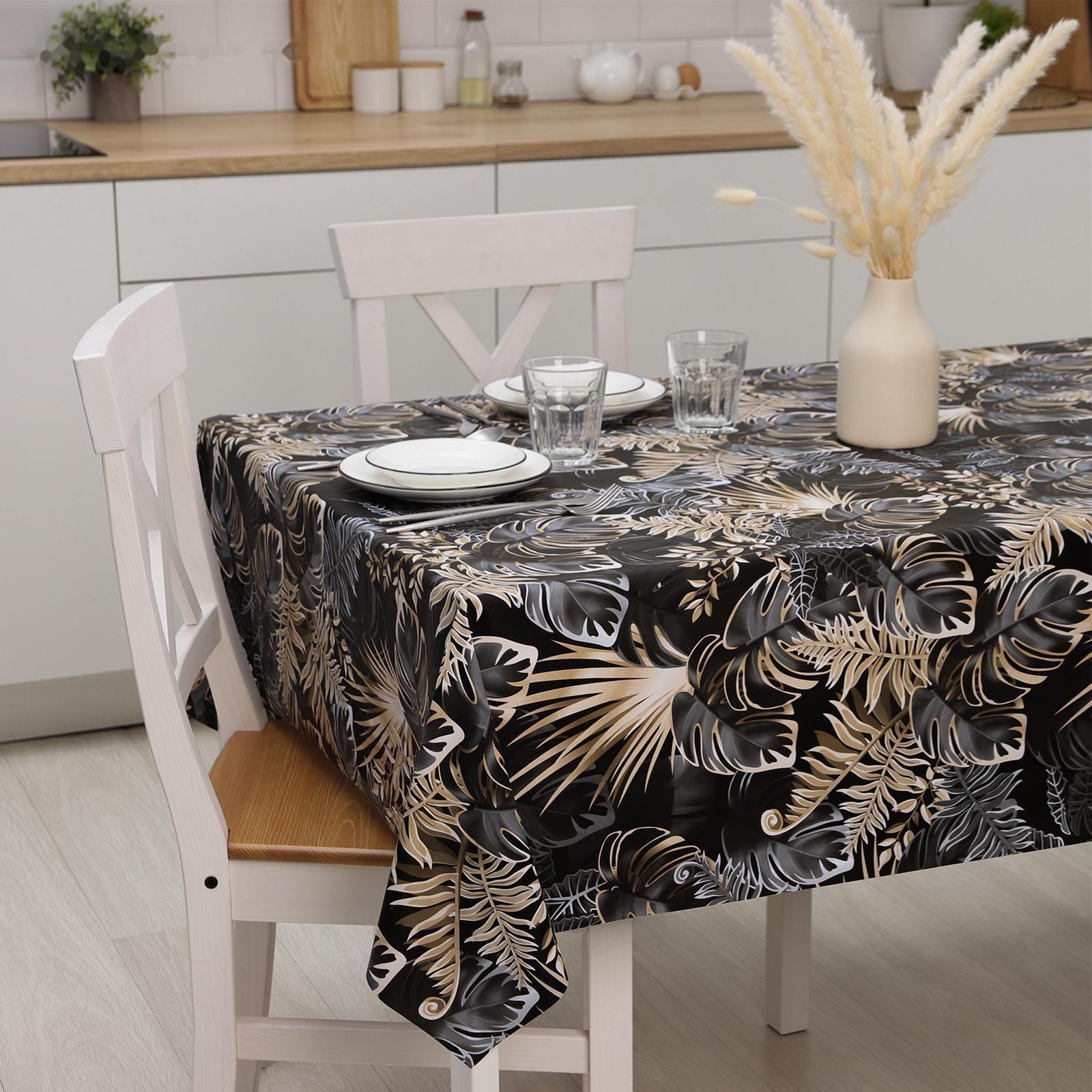 Клеёнка столовая на тканевой основе «Тропики», рулон 20 метров, ширина 137 см