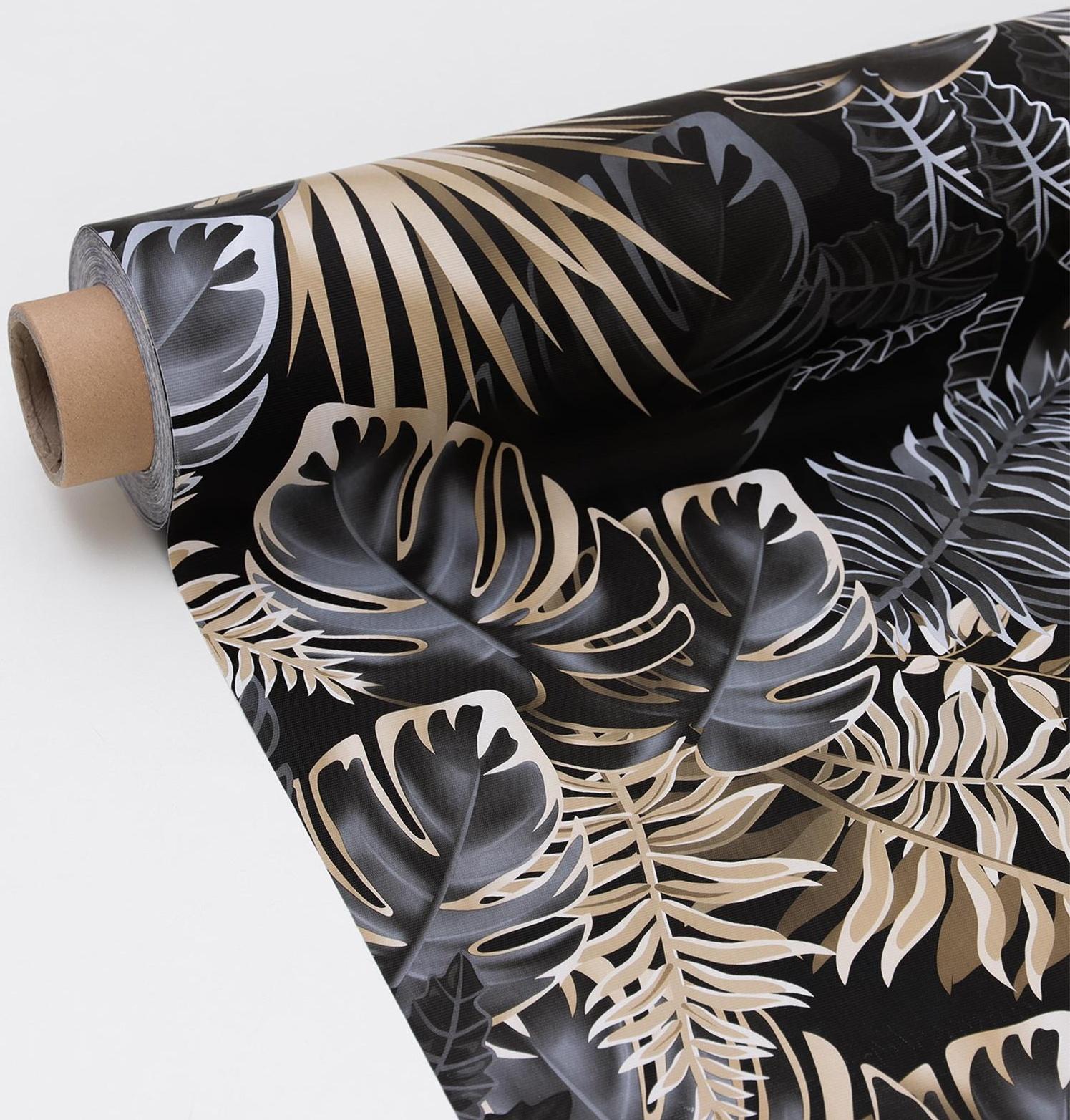 Клеёнка столовая на тканевой основе «Тропики», рулон 20 метров, ширина 137 см