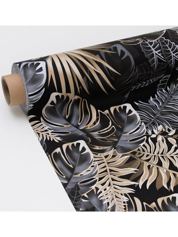 Клеёнка столовая на тканевой основе «Тропики», рулон 20 метров, ширина 137 см