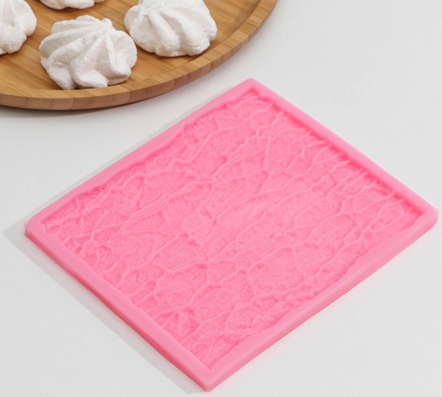 Силиконовый молд Доляна «Древесная кора», 15,5×13×0,8 см, цвет МИКС