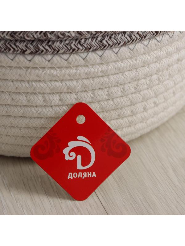 Корзина для белья плетёная ручной работы Доляна «Милано», 30×34 см