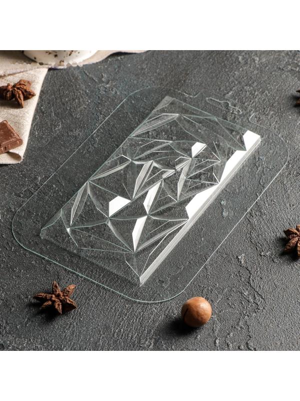 Форма для шоколада и конфет «Плитка Эль-Гиза», 17×8,5×1 см, цвет прозрачный