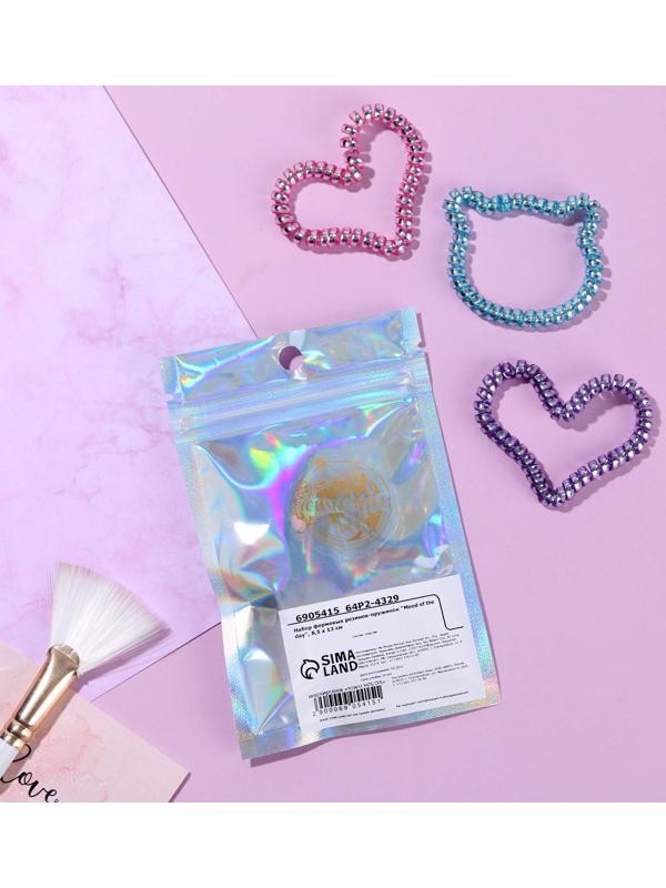 Набор резинок пружинок для волос 