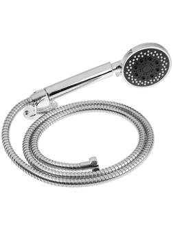 Набор для душа ZEIN Z0205, шланг 150 см, держатель, лейка 5 режимов, хром