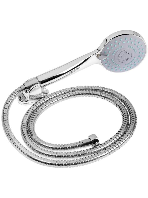 Набор для душа ZEIN Z0305, шланг 150 см, держатель, лейка 5 режимов, хром