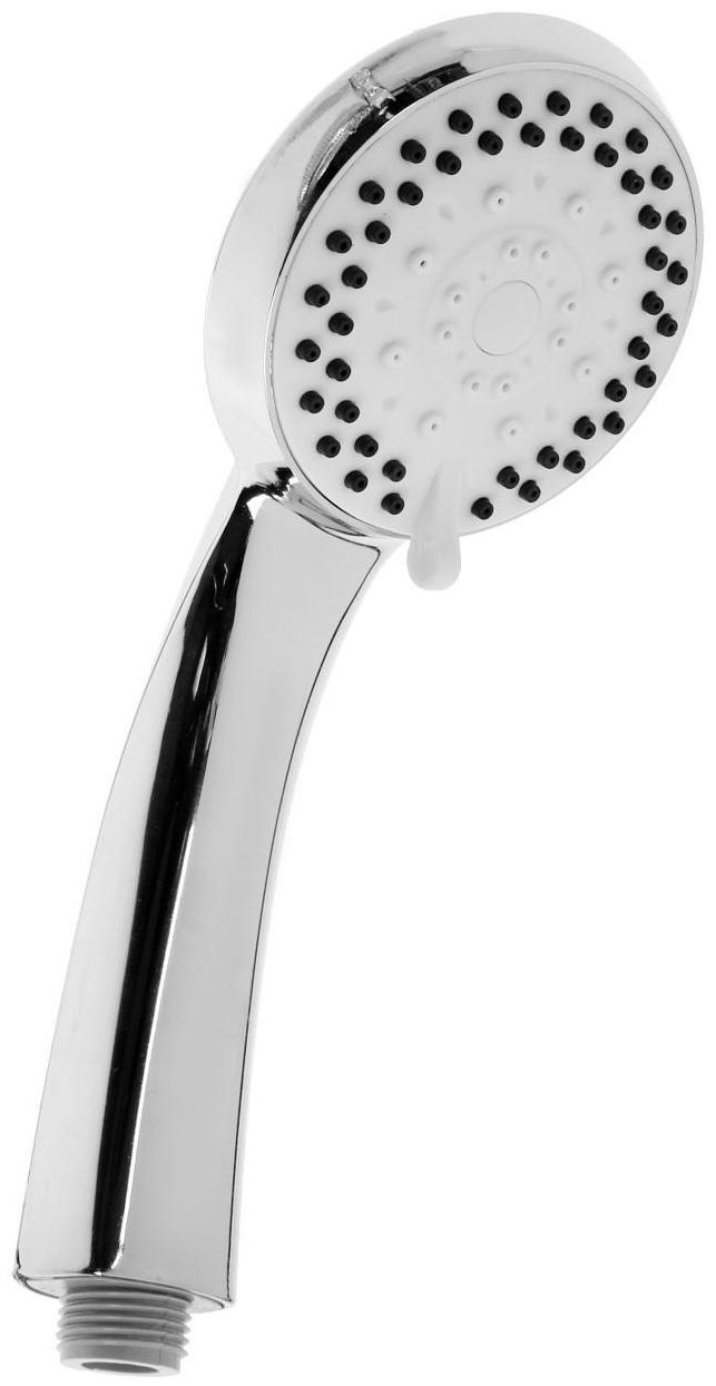 Набор для душа ZEIN Z1005, шланг 150 см, держатель, лейка 5 режимов, белый/хром