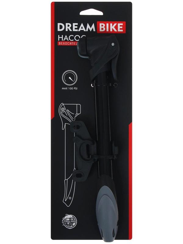 Насос ручной Dream Bike, цвет чёрный