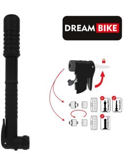 Насос ручной Dream Bike, цвет чёрный