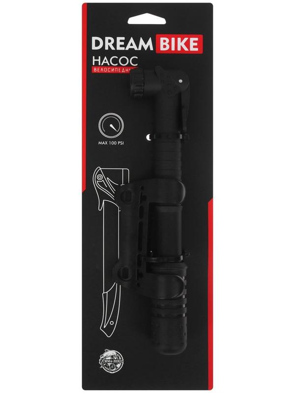 Насос ручной Dream Bike, цвет чёрный