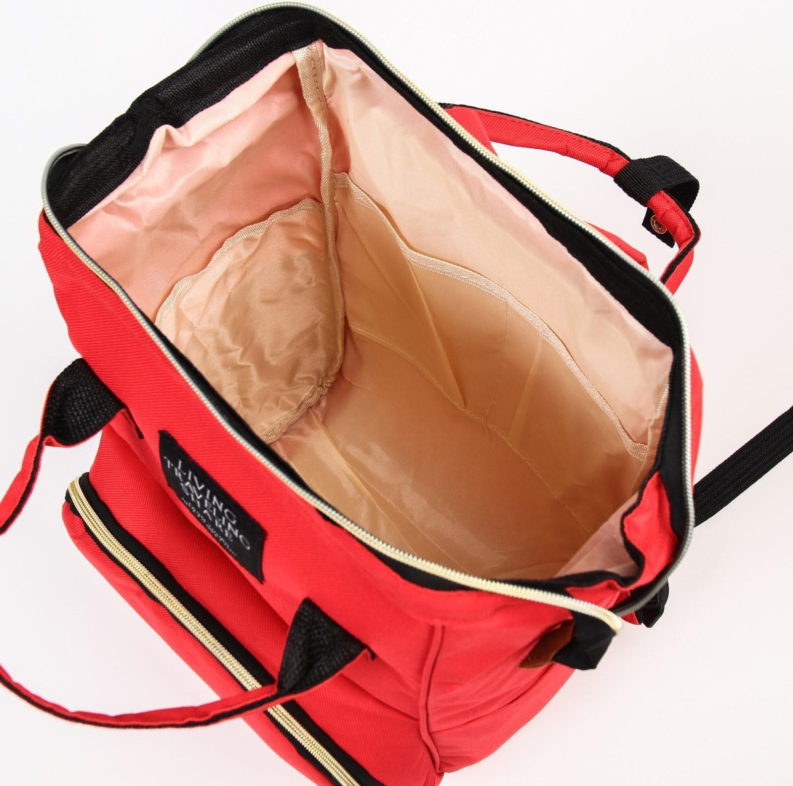 Сумка-рюкзак для хранения вещей малыша, цвет красный