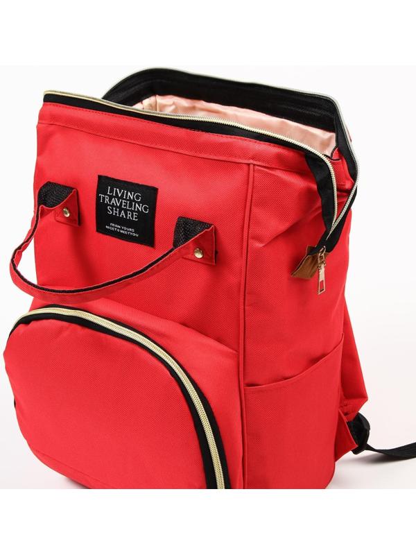 Сумка-рюкзак для хранения вещей малыша, цвет красный