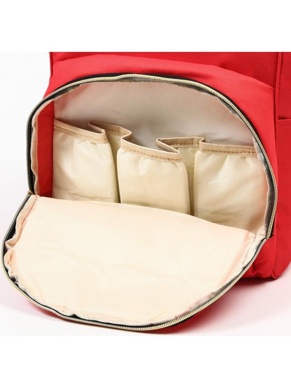Сумка-рюкзак для хранения вещей малыша, цвет красный