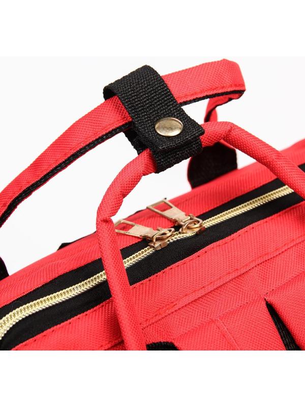 Сумка-рюкзак для хранения вещей малыша, цвет красный