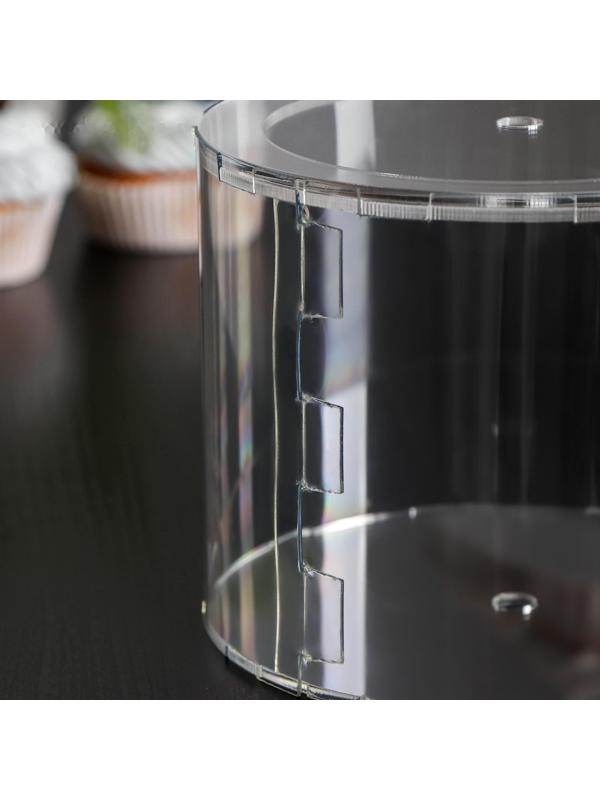 Фальшярус для торта, цилиндр, d=15 см, h=12 см, цвет прозрачный