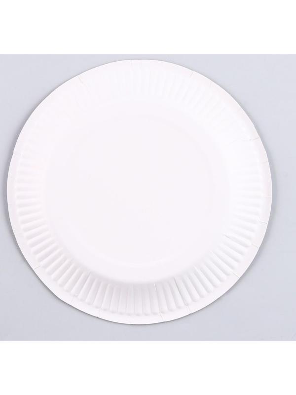 Тарелка бумажная «С Днём Рождения», серпантин, набор 6 шт.