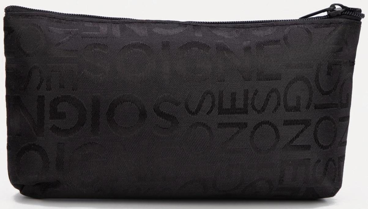 Косметичка на молнии, цвет чёрный